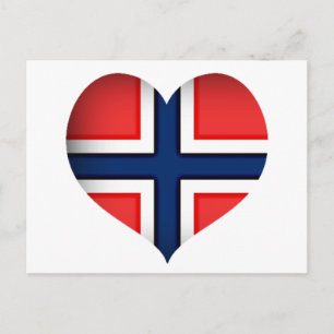 Carte Postale Norway Flag