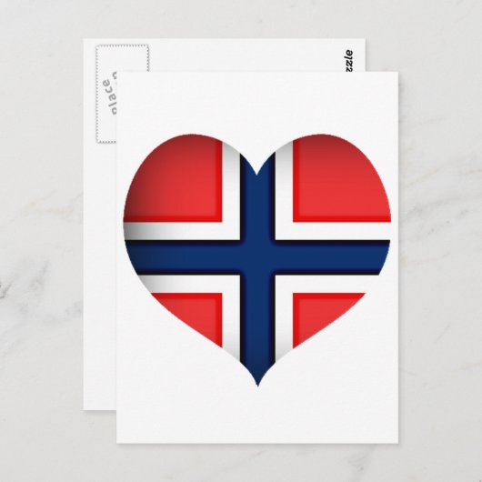Carte Postale Norway Flag (Devant / Derrière)