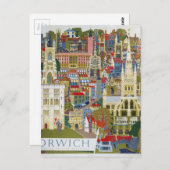 Carte Postale Norwich Angleterre (Devant / Derrière)