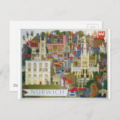 Carte Postale Norwich Angleterre (Devant / Derrière)