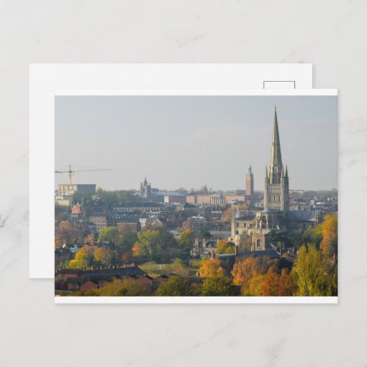 Carte postale Norwich automne (Devant / Derrière)