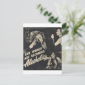 Carte Postale Nos femmes deviennent alcooliques ! (Debout devant)