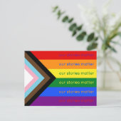 Carte Postale Nos Histoires Comptent Fierté Gay Intersection Arc (Debout devant)