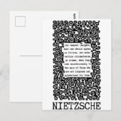 Carte Postale Nos INSIGHTS les plus profonds citation de Nietzsc (Devant / Derrière)