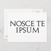 Carte Postale Nosce Te Ipsum (Devant / Derrière)