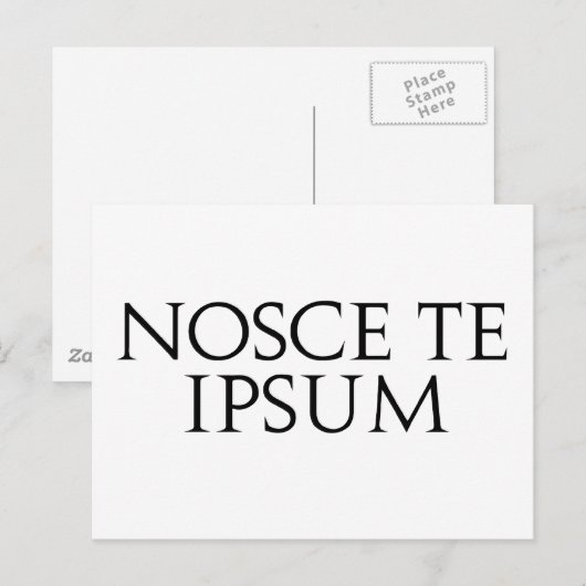 Carte Postale Nosce Te Ipsum (Devant / Derrière)