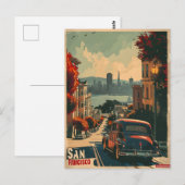 Carte Postale Nostalgie Côtière de San Francisco Vintage (Devant / Derrière)