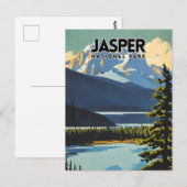 Carte Postale Nostalgie du parc national Jasper (Devant / Derrière)