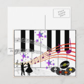 Carte Postale Nostalgie du sock Hop (Devant / Derrière)