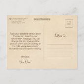 Carte Postale Nostalgie. Grunge Photo Effet Modèle Vintage (Dos)