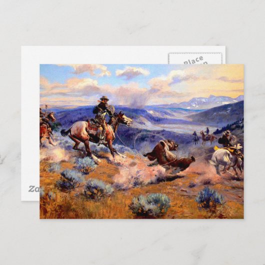 Carte Postale Nostalgie occidentale (Devant / Derrière)