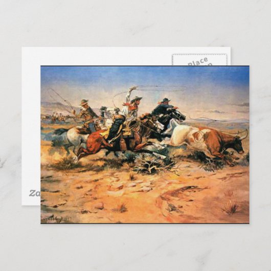 Carte Postale Nostalgie occidentale (Devant / Derrière)