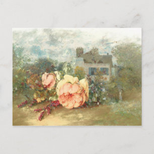 Carte Postale nostalgie rose