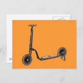 Carte Postale Nostalgie vintage Toy Scooter (Devant / Derrière)