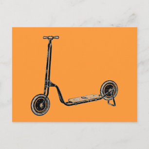 Carte Postale Nostalgie vintage Toy Scooter
