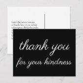 Carte postale nostalgique de remerciement pour vot (Devant / Derrière)