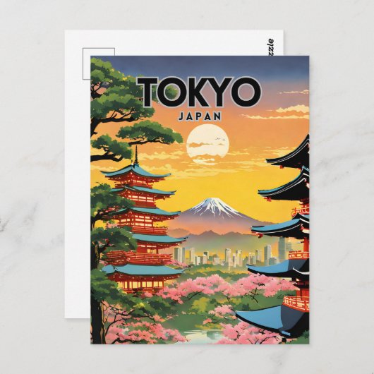 Carte Postale Nostalgique de Tokyo (Devant / Derrière)