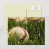 Carte Postale Nostalgique des baseballs (Devant / Derrière)
