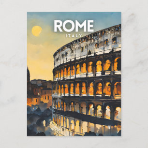 Carte Postale Nostalgique des voyages à Rome