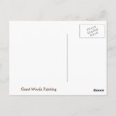 Carte postale Nostalgique Grant Woods Painting (Dos)