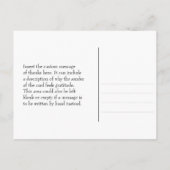 Carte postale nostalgique "merci pour votre gentil (Dos)