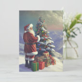 Carte postale nostalgique Noël (Debout devant)