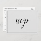 Carte postale nostalgique "rsvp" (Devant / Derrière)