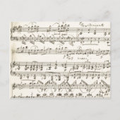 Carte Postale Notation musicale Feuille de musique vintage (Devant)