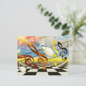 Carte Postale note (Debout devant)