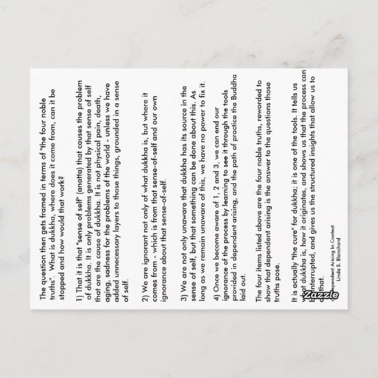 Carte Postale Note #1 Ignorance - de Dependent Ardent (Dos)