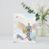 Carte Postale Note d'ange de protection et de courage Archange M (Debout devant)
