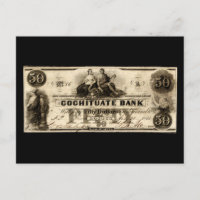 Note de 50 dollars Cochituate 1853