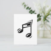 Carte Postale Note de musique (Debout devant)