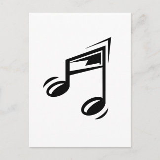 Carte Postale Note de musique