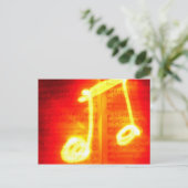 Carte Postale Note de musique exotique (Debout devant)