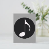 Carte Postale note de musique ~ noir (Debout devant)