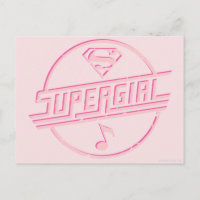 Note de musique rose Supergirl