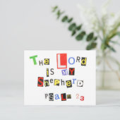 Carte Postale Note de rançon Psalm 23 (Debout devant)