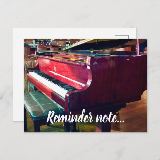 Carte Postale Note de rappel (Devant / Derrière)