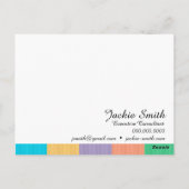 Carte Postale Note de remerciement - Double face (Dos)