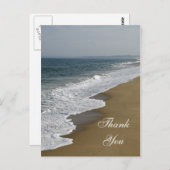 Carte Postale Note de remerciement pour la plage et l'océan (Devant / Derrière)
