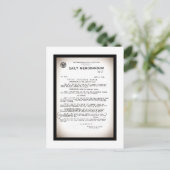 Carte Postale Note de service du Bureau Hydrographique Catastrop (Debout devant)