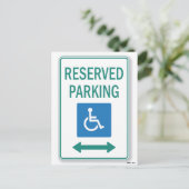 Carte Postale Note de stationnement incorrecte (Debout devant)