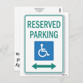 Carte Postale Note de stationnement incorrecte (Devant / Derrière)