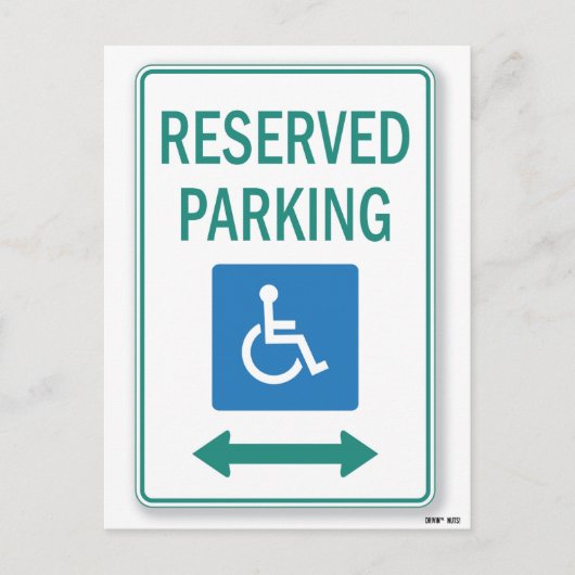 Carte Postale Note de stationnement incorrecte (Devant)