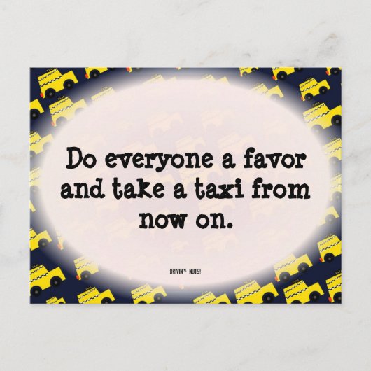 Carte Postale Note de stationnement incorrecte (Devant)