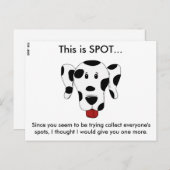 Carte Postale Note de stationnement incorrecte (Devant / Derrière)