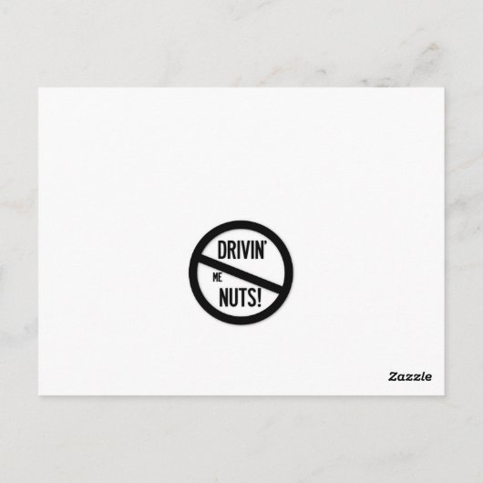 Carte Postale Note de stationnement incorrecte (Dos)