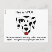 Carte Postale Note de stationnement incorrecte (Devant)