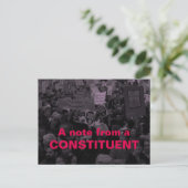 Carte Postale Note d'une électrice : 10/10 mars (Debout devant)